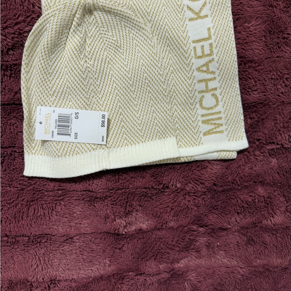Michael Kors Cream Knit Scarf